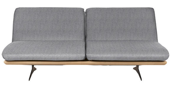 SCHLAFSOFA in Holz, Textil Eichefarben, Hellgrau  - Eichefarben/Beige, Design, Holz/Textil (204/92/90cm) - Dieter Knoll