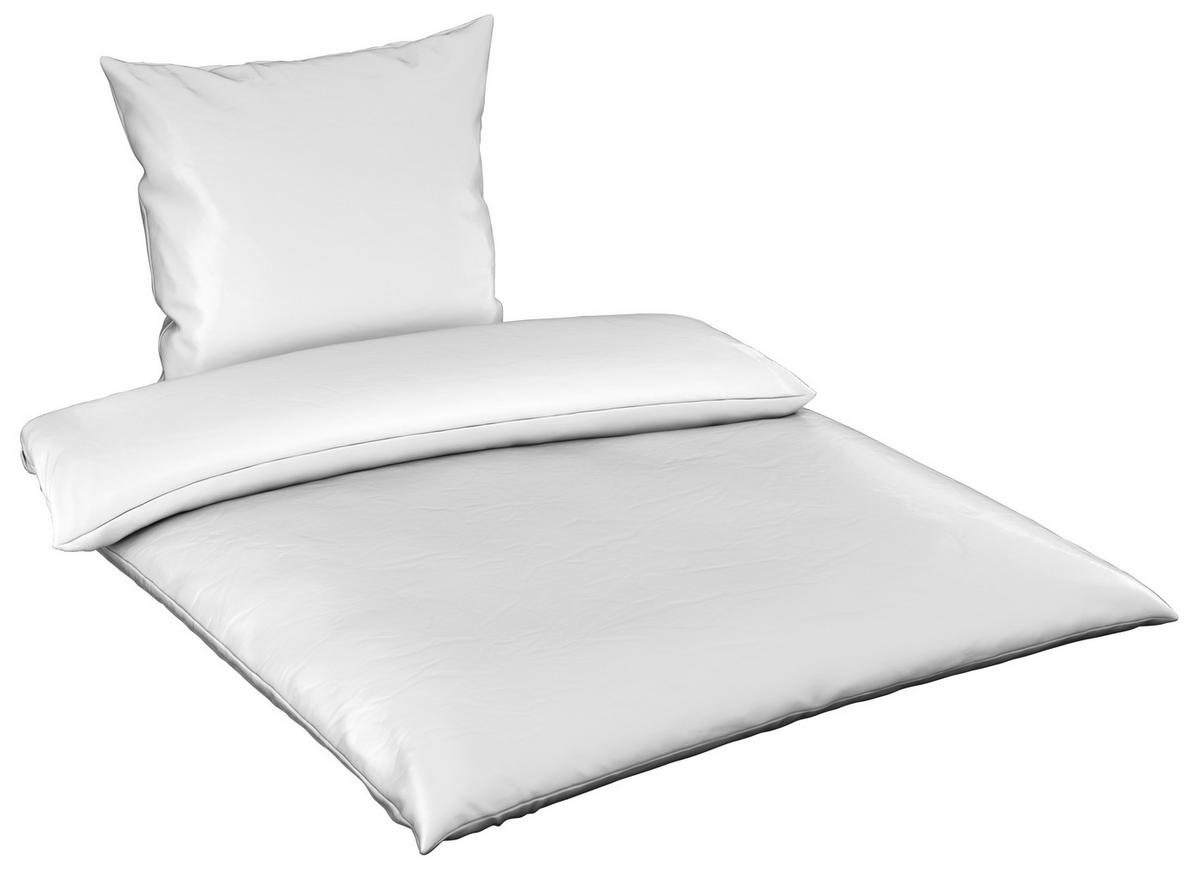 BETTWÄSCHE Segesta Satin 200/200 cm  - Weiß, MODERN, Textil (200/200cm) - Novel