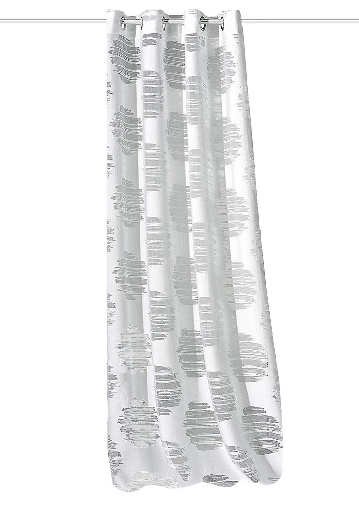 ÖSENSCHAL BRENNON halbtransparent 140/240 cm   - Weiß, Design, Textil (140/240cm)