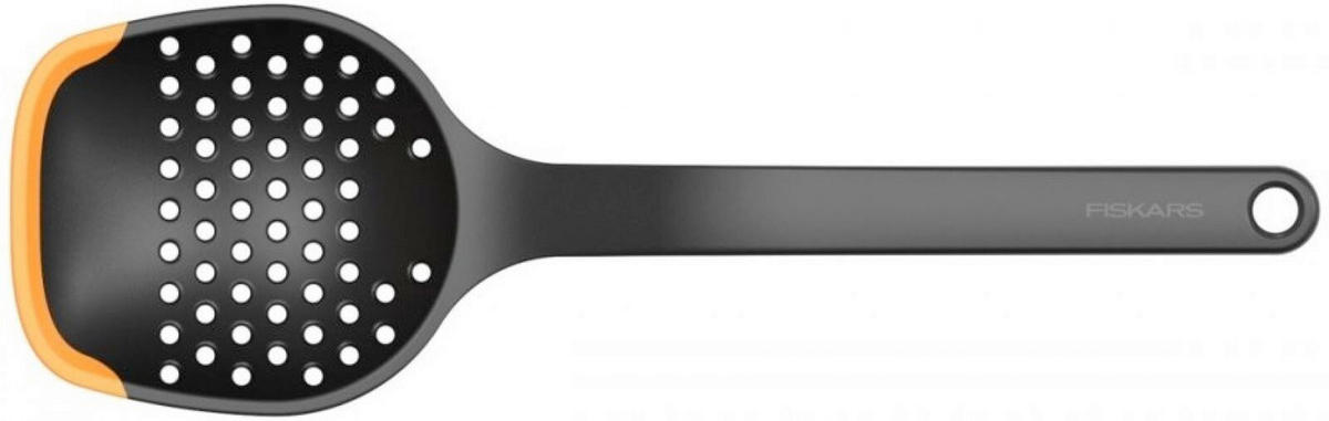 ŽLICA ZA CIJEĐENJE FISKARS FUNCTIONAL FORM  - narančasta/crna, Basics, plastika (30cm) - Fiskars