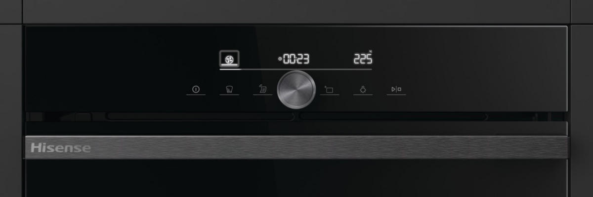 EINBAUBACKOFEN BSA65334ABDG  - Schwarz, Basics, Metall (59,5/59,5/56,4cm) - Hisense