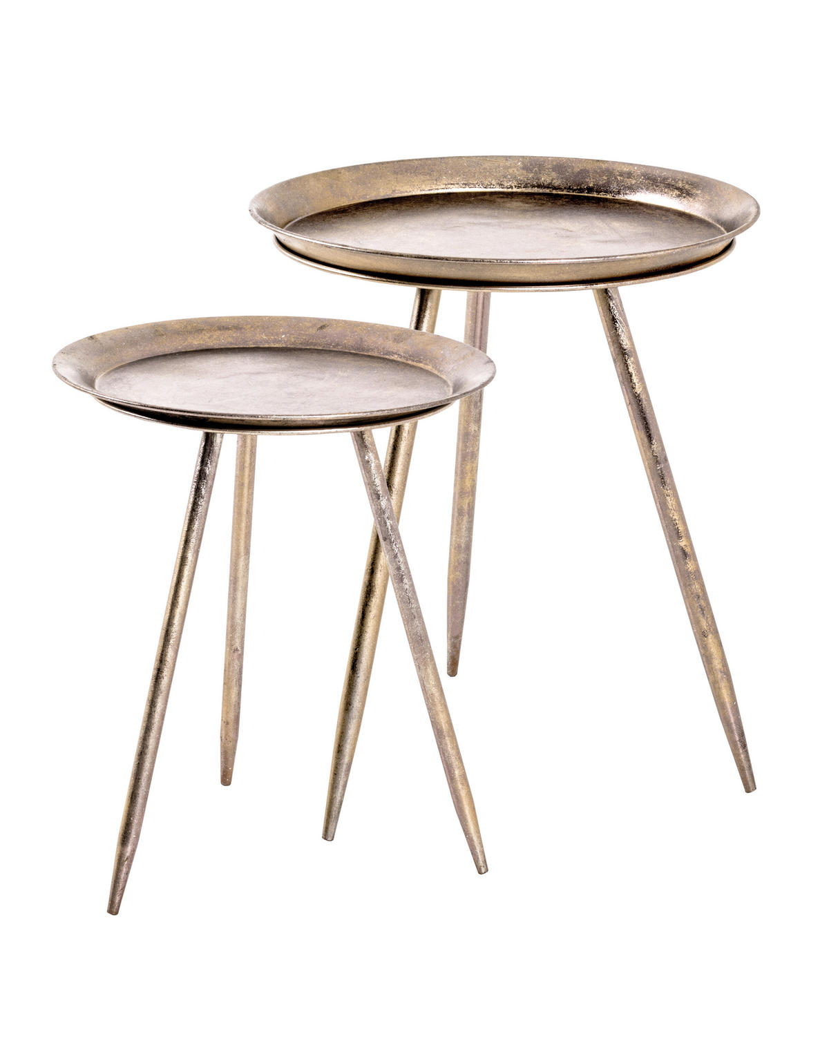 KISASZTAL fém  44/54 cm  - bronz, Modern, fém (44/54cm) - Modern Living