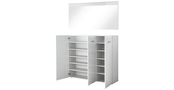 GARDEROBE 2-teilig  in 134/200/36 cm  - Weiß, Design, Holzwerkstoff (134/200/36cm) - Carryhome