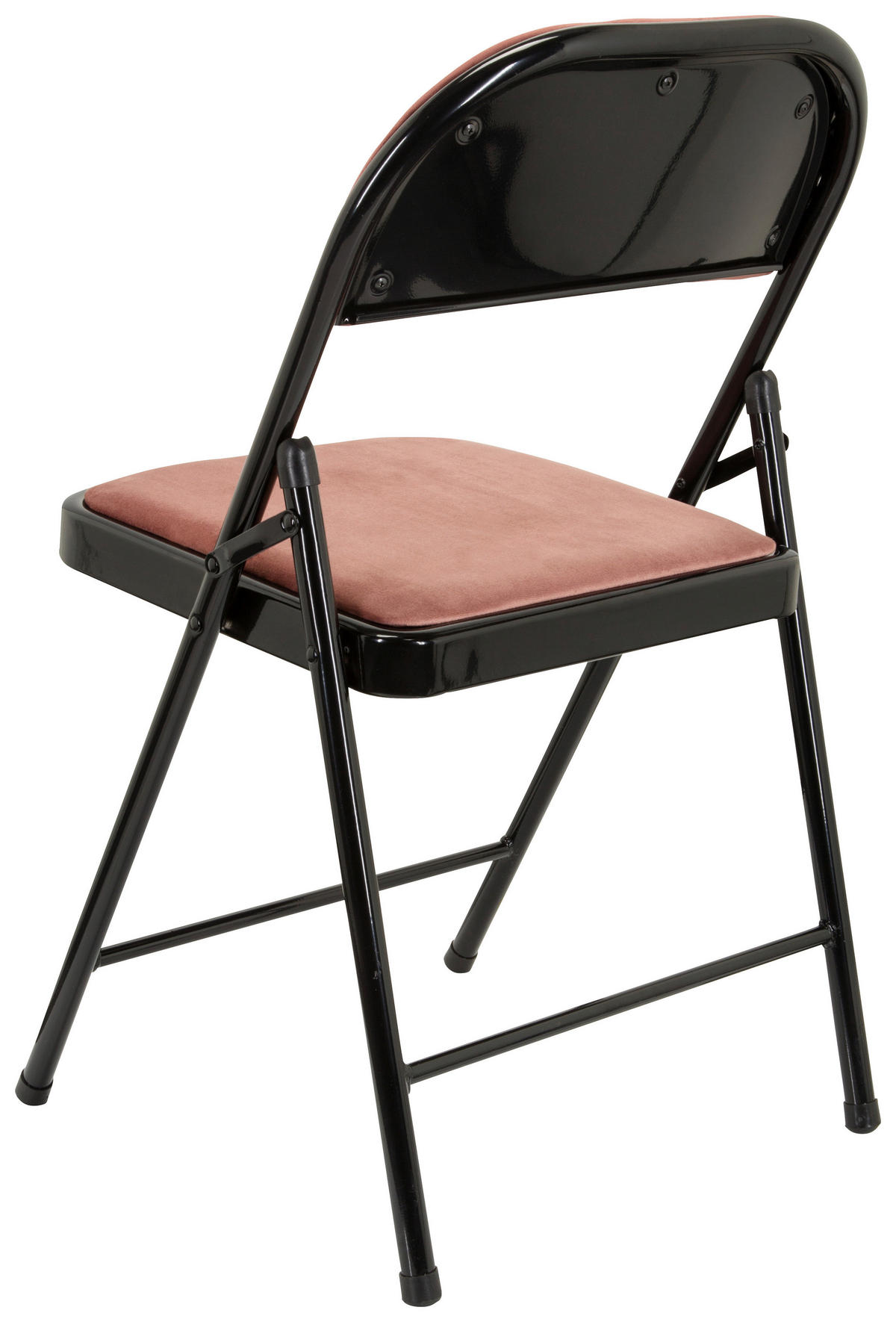 SKLÁDACÍ ŽIDLE, růžová, černá - růžová/černá, Basics, kov/textil (44/80/49cm) - MID.YOU