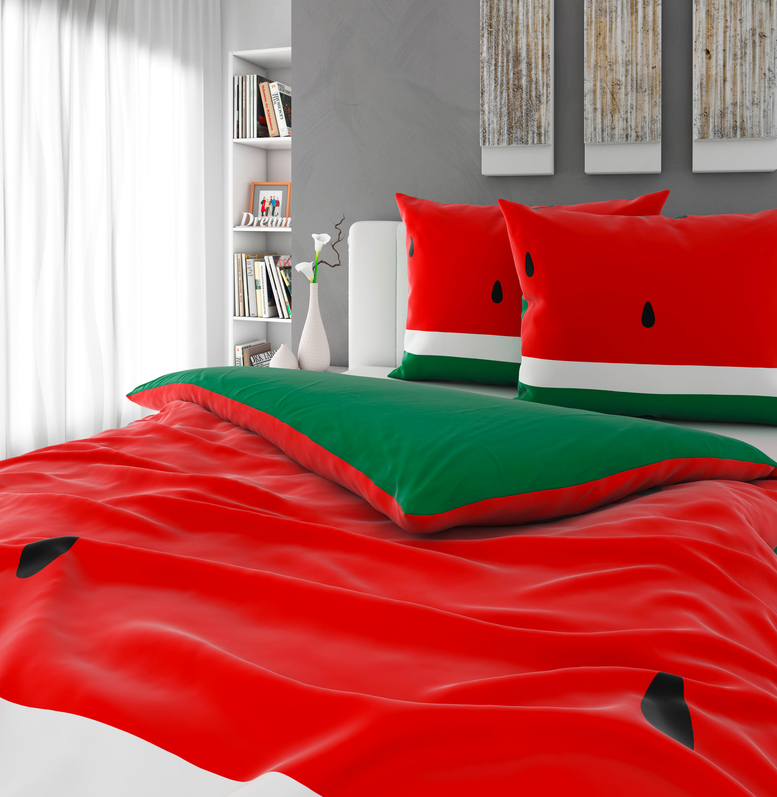 POSTELJINA S DVA LICA 220/240 cm  WATERMELON  - višebojno, Konvencionalno, tekstil (220/240cm) - Esposa