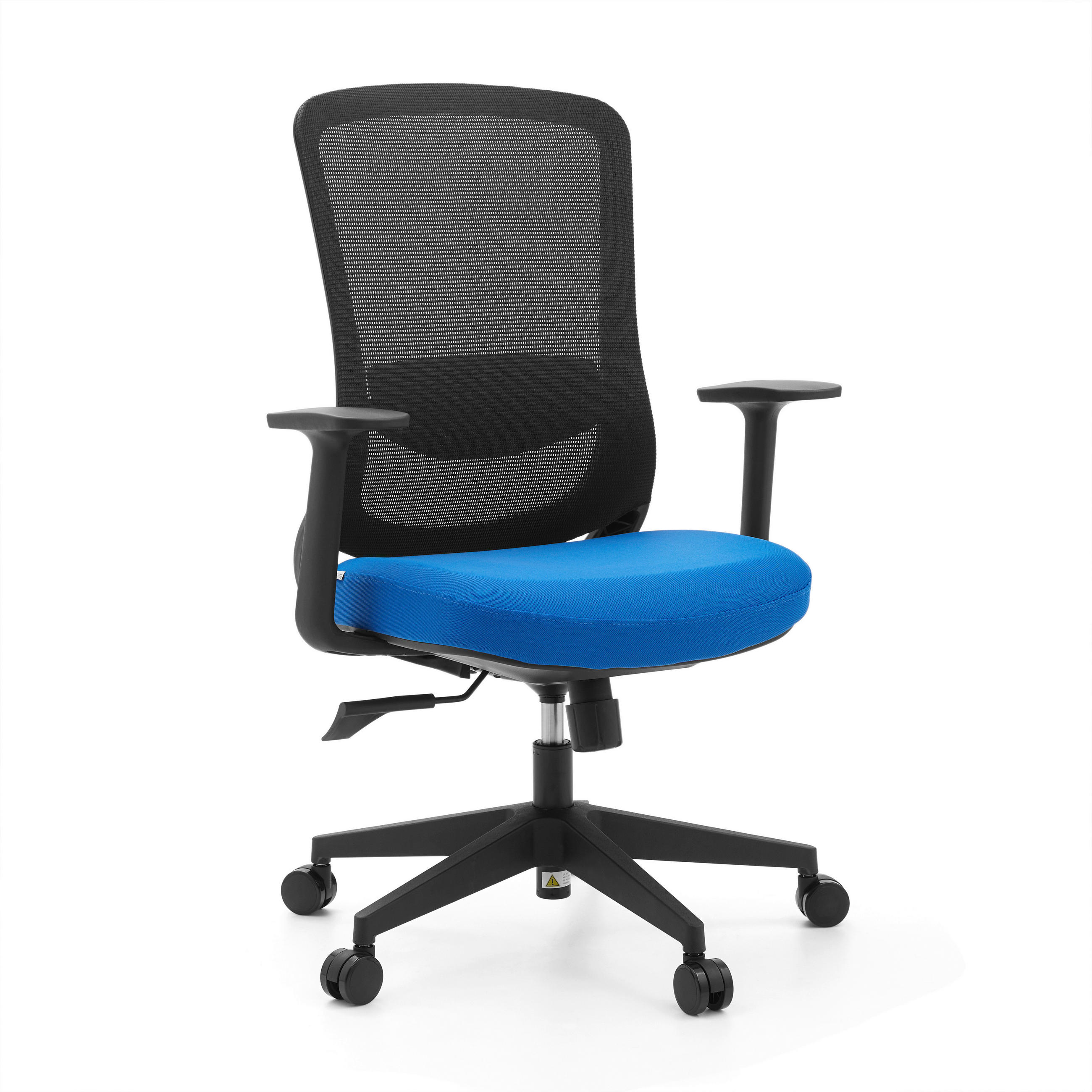 DREHSTUHL Flachgewebe Blau, Schwarz  - Blau/Schwarz, MODERN, Kunststoff/Textil (70/112/61cm) - MID.YOU
