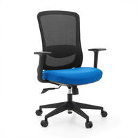 DREHSTUHL Flachgewebe Blau, Schwarz  - Blau/Schwarz, MODERN, Kunststoff/Textil (70/112/61cm) - MID.YOU