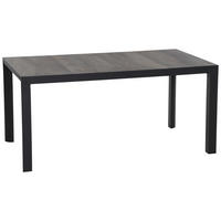 GARTENTISCH 160/90/74 cm Metall rechteckig  - Anthrazit/Graubraun, Basics, Keramik/Metall (160/90/74cm) - Siena Garden