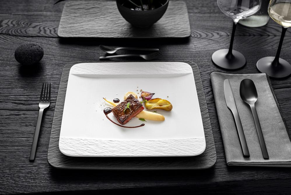 SPEISETELLER MANUFACTURE ROCK BLANC 28/28 cm  - Weiss, Design, Keramik (28/28cm) - Villeroy & Boch