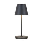 AKKU-TISCHLEUCHTE 12/30 cm  - Dunkelgrau, Basics, Kunststoff/Metall (12/30cm) - Novel