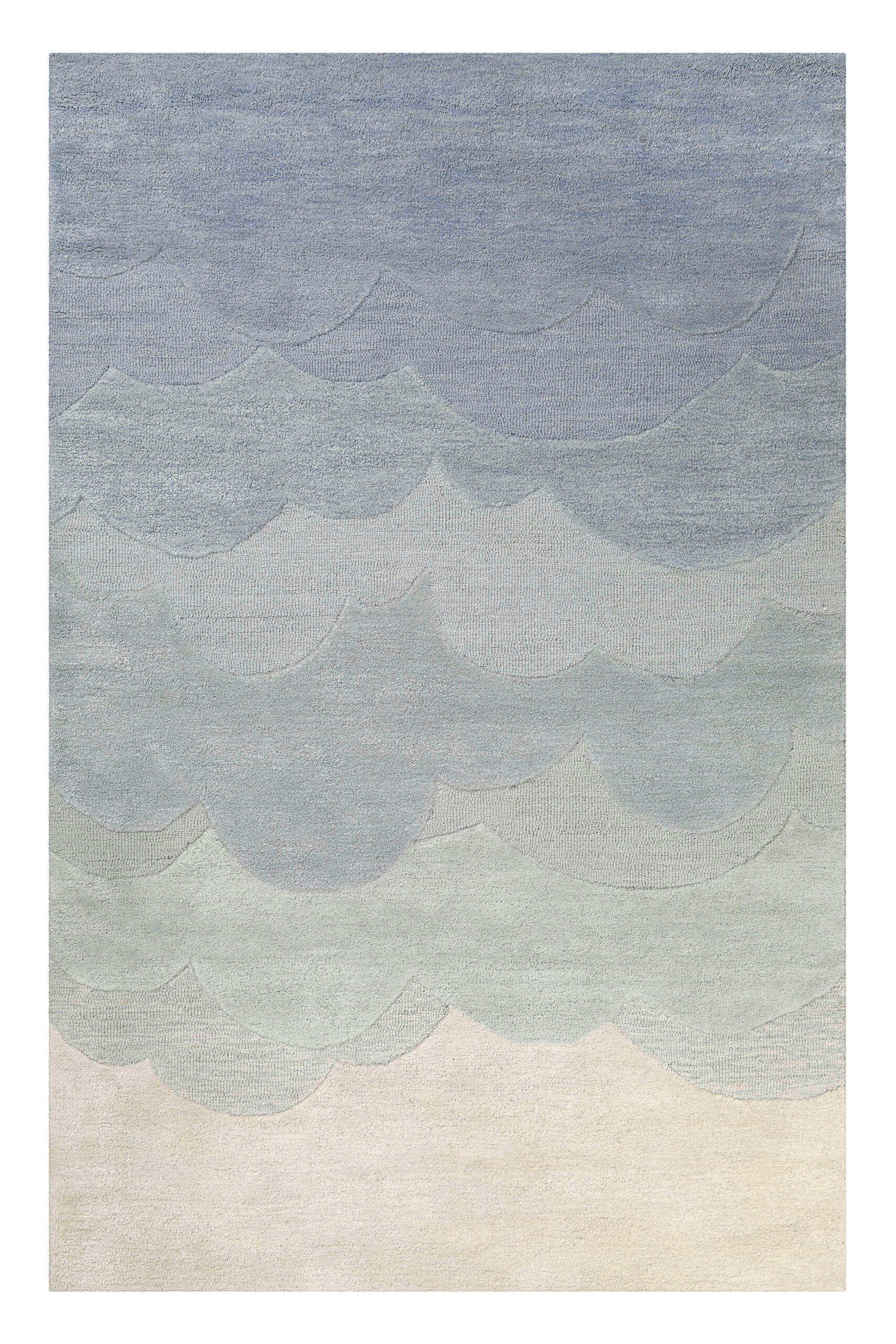 Wecon Home Kinderteppich Mika Beige, Pastellblau, Graublau 80x150 cm