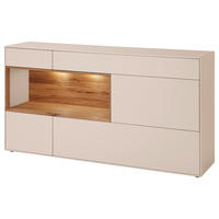 SIDEBOARD Sandfarben, Wildeiche  166/86/39 cm  - Sandfarben/Wildeiche, Design, Holz/Holzwerkstoff (166/86/39cm) - Dieter Knoll