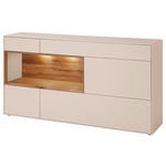 SIDEBOARD Sandfarben, Wildeiche  166/86/39 cm  - Sandfarben/Wildeiche, Design, Holz/Holzwerkstoff (166/86/39cm) - Dieter Knoll