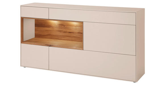 SIDEBOARD Sandfarben, Wildeiche  166/86/39 cm  - Sandfarben/Wildeiche, Design, Holz/Holzwerkstoff (166/86/39cm) - Dieter Knoll