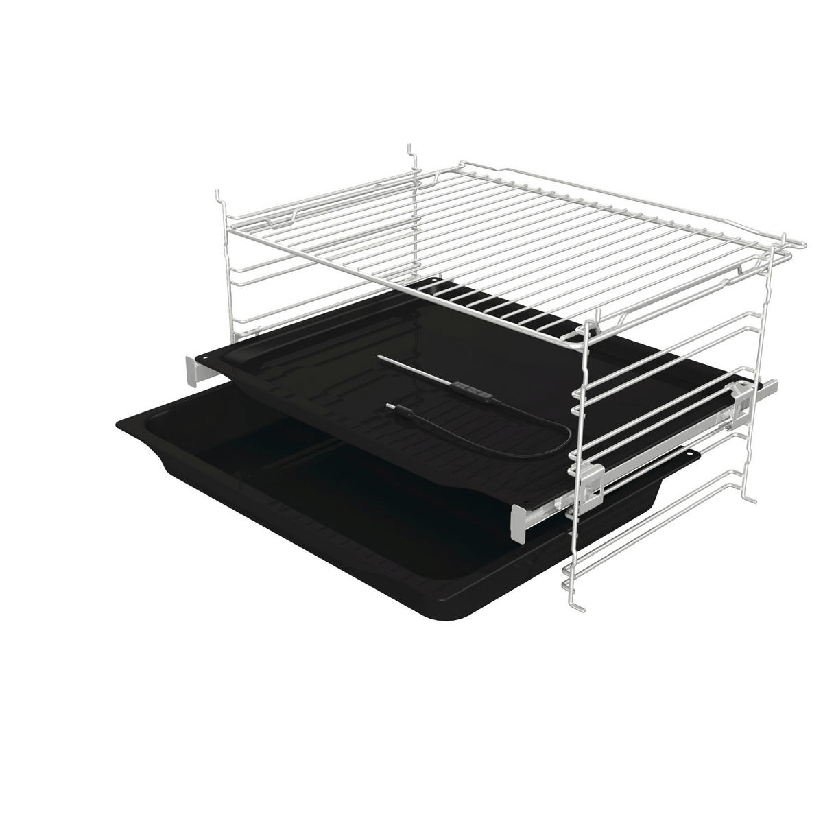EINBAUBACKOFEN BOS 6737 E13BG  - Schwarz, Basics, Glas/Metall (59,5/59,5/56,4cm) - Gorenje
