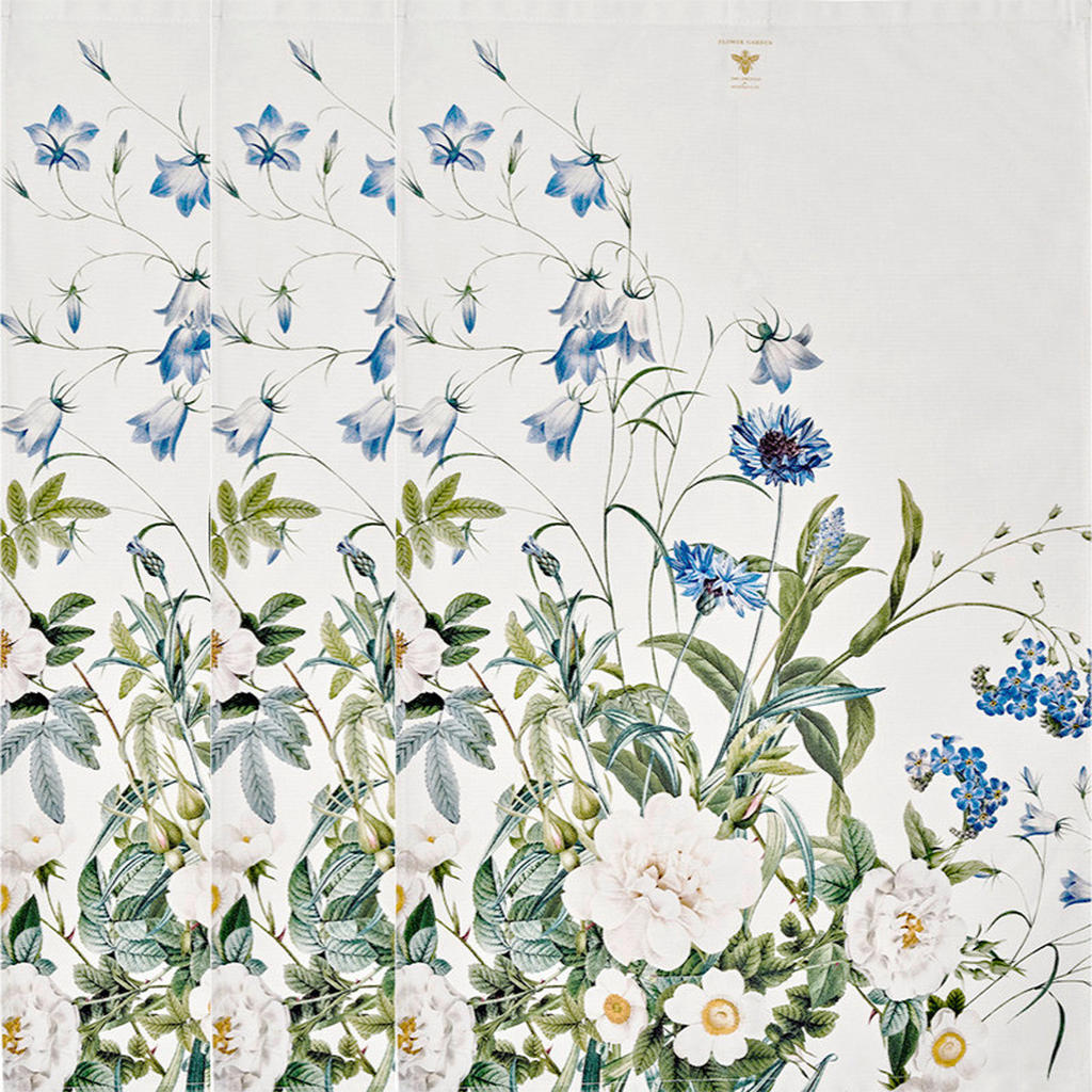 Thumbnail - Geschirrtuch-Set Blue Flower Garden, Hellblau, Textil, 3-teilig, Blume, 50x70 cm, Kochen, Geschirrtücher & Schürzen, Ges...