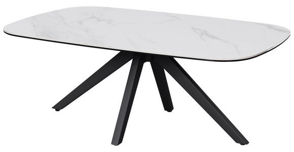 COUCHTISCH ESG 110/70/42 cm rechteckig Anthrazit, Weiß - Anthrazit/Weiß, Design, Glas/Keramik (110/70/42cm) - Novel