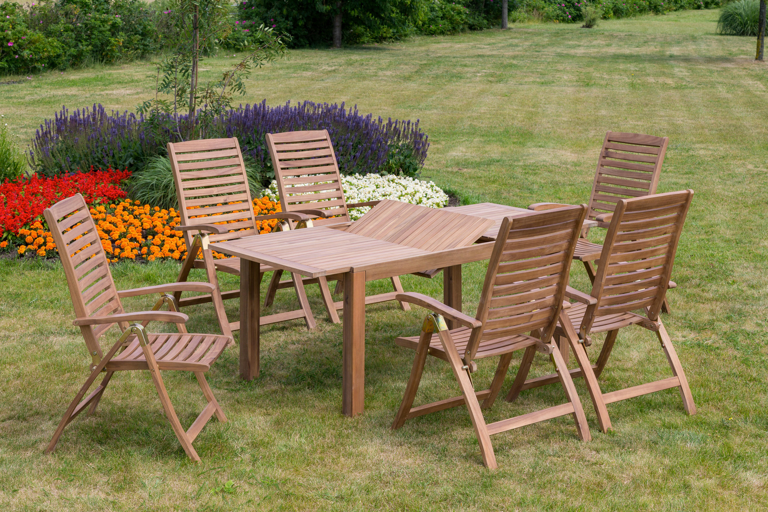 GARTENTISCH 150/90/74,5 cm Holz rechteckig  - Akaziefarben, ROMANTIK / LANDHAUS, Holz (150/90/74,5cm) - Gardenson