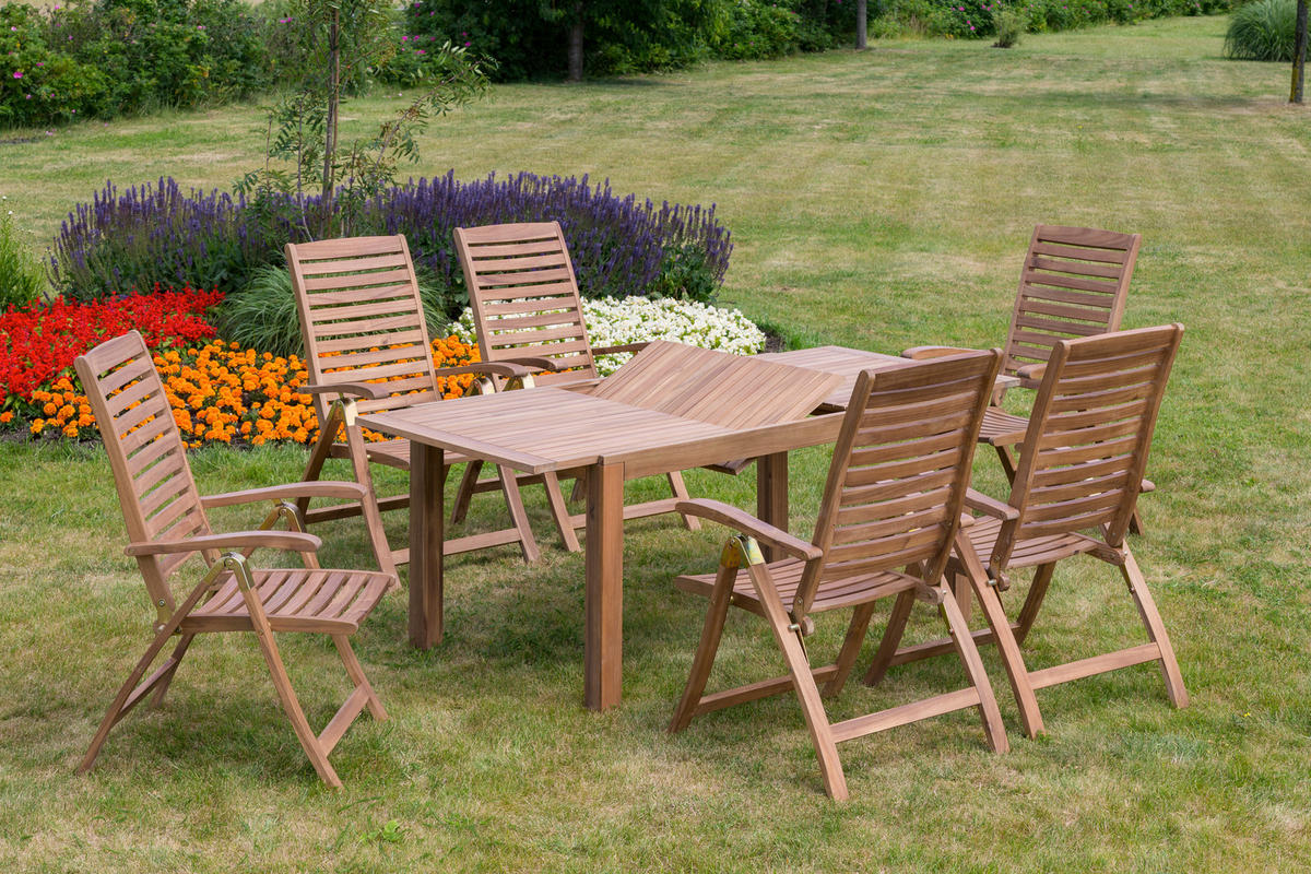 GARTENTISCH 150/90/74,5 cm Holz rechteckig  - Akaziefarben, ROMANTIK / LANDHAUS, Holz (150/90/74,5cm) - Gardenson