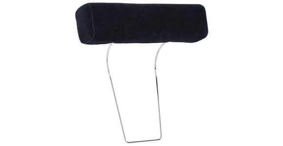 KOPFSTÜTZE in Webstoff - Anthrazit/Dunkelblau, Design, Textil (52/14/12cm) - Carryhome
