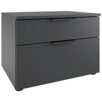 NACHTSCHRANK 54/47/41 cm  - Graphitfarben/Schwarz, Design, Holzwerkstoff/Kunststoff (54/47/41cm) - Boxxx