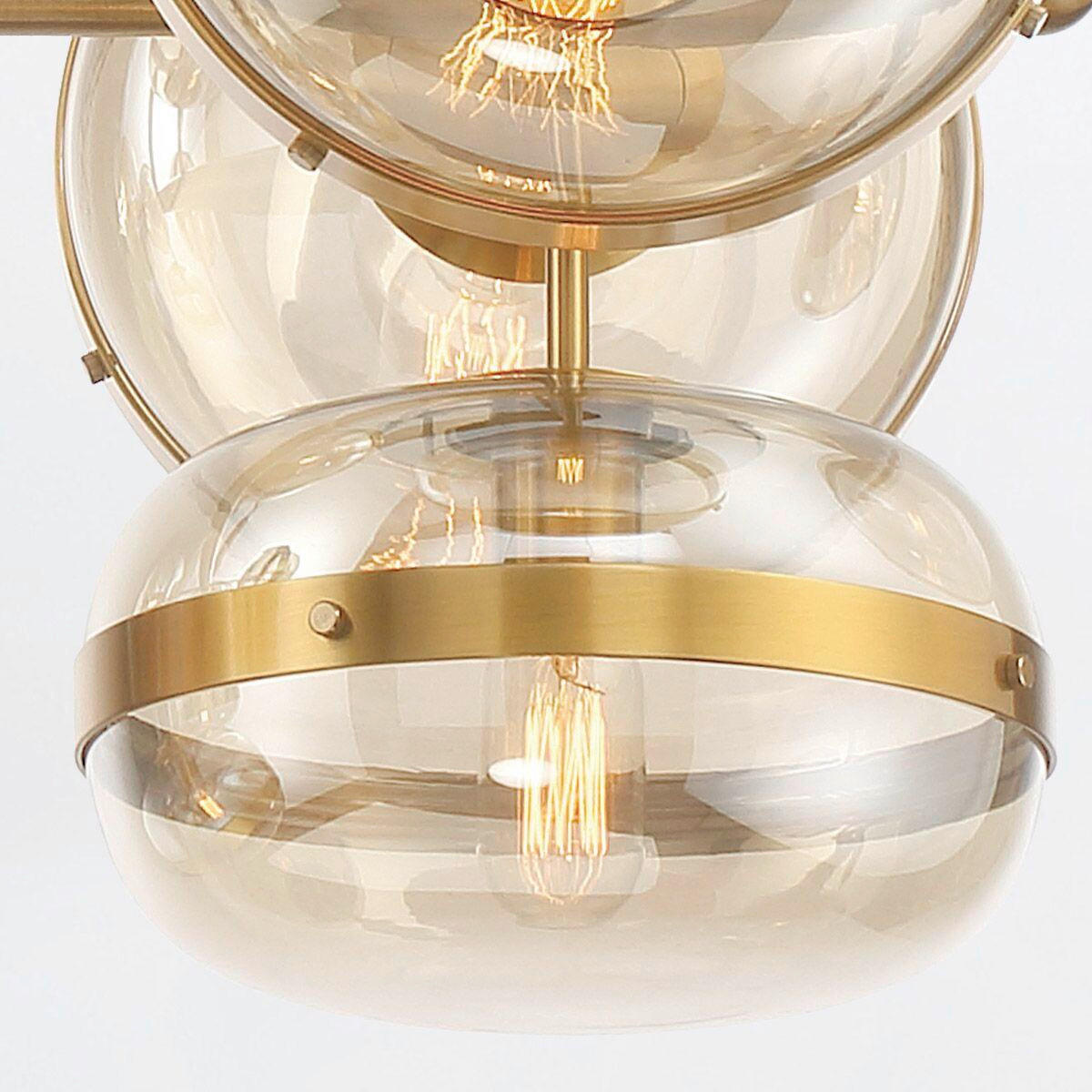 PENDELLEUCHTE   80 cm  - Messingfarben, Konventionell, Glas/Metall (80cm) - Elstead Lighting
