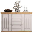SIDEBOARD  161/100/47 cm 3 Schublade(n)  - Kaschmir/Eiche Artisan, ROMANTIK / LANDHAUS, Holzwerkstoff/Metall (161/100/47cm) - Landscape