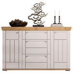 SIDEBOARD  161/100/47 cm 3 Schublade(n)  - Kaschmir/Eiche Artisan, ROMANTIK / LANDHAUS, Holzwerkstoff/Metall (161/100/47cm) - Landscape