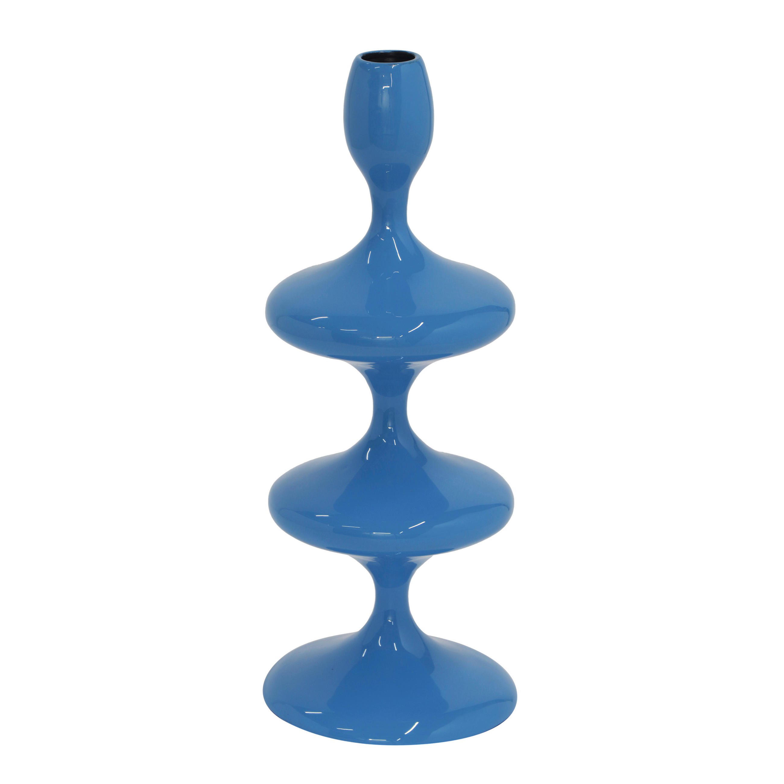 STABKERZENHALTER - Blau, Basics, Metall (11/28/11cm)
