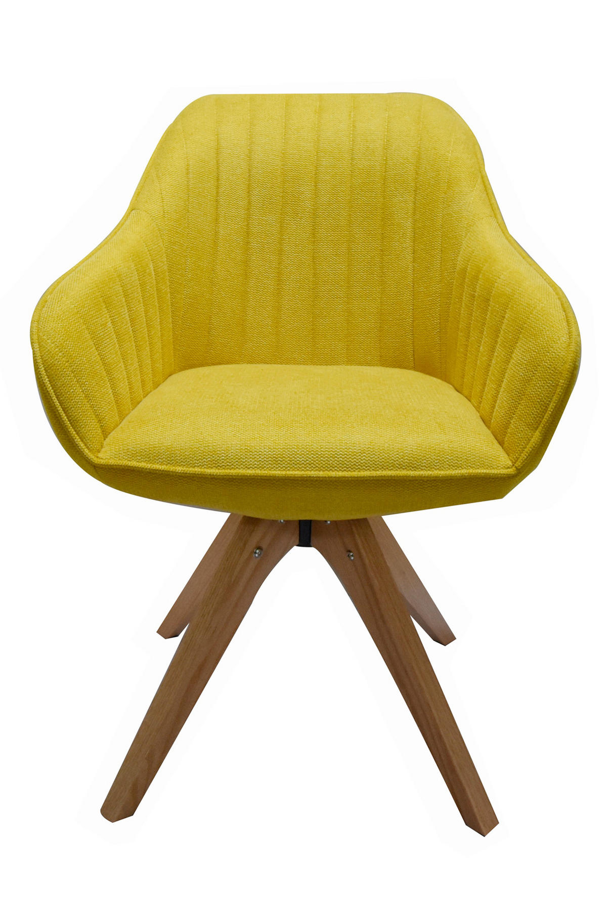 ARMLEHNSTUHL  in  - Senfgelb/Naturfarben, Design, Holz/Textil (58,5/85,5/61,5cm) - Livetastic