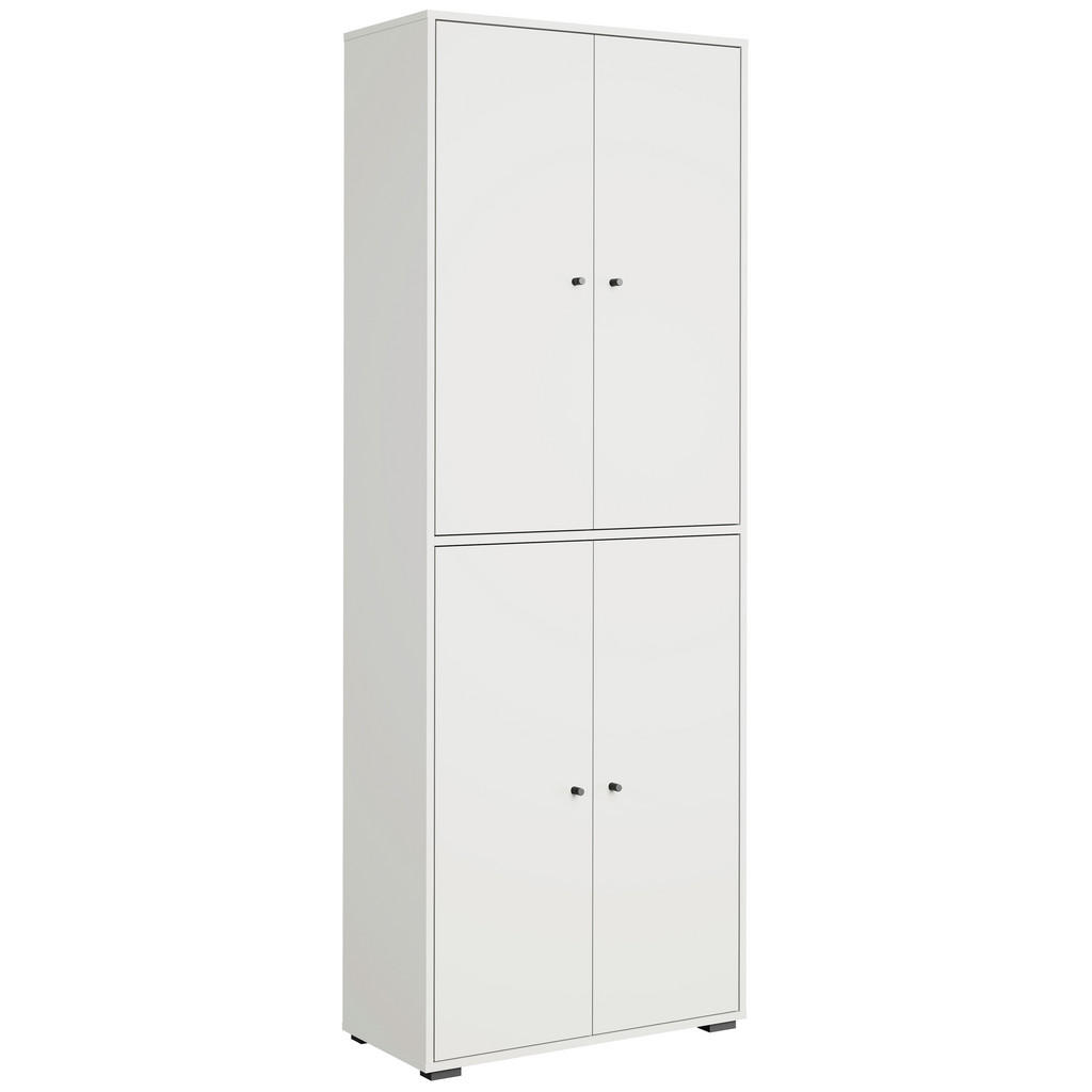 P & B SKRINKA NA TOPÁNKY, biela, 70/190/33 cm