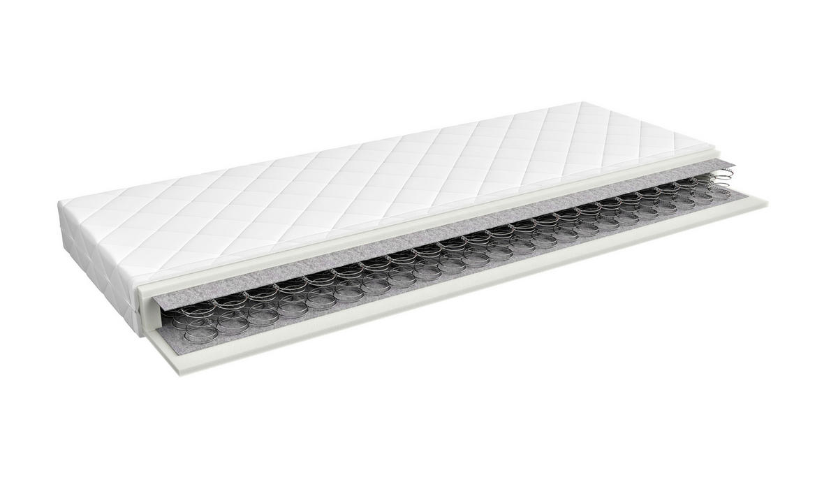 VZMETNICA Z VZMETNIM JEDROM 90/200 cm  - bela, Basics, tekstil (90/200cm) - Sleeptex