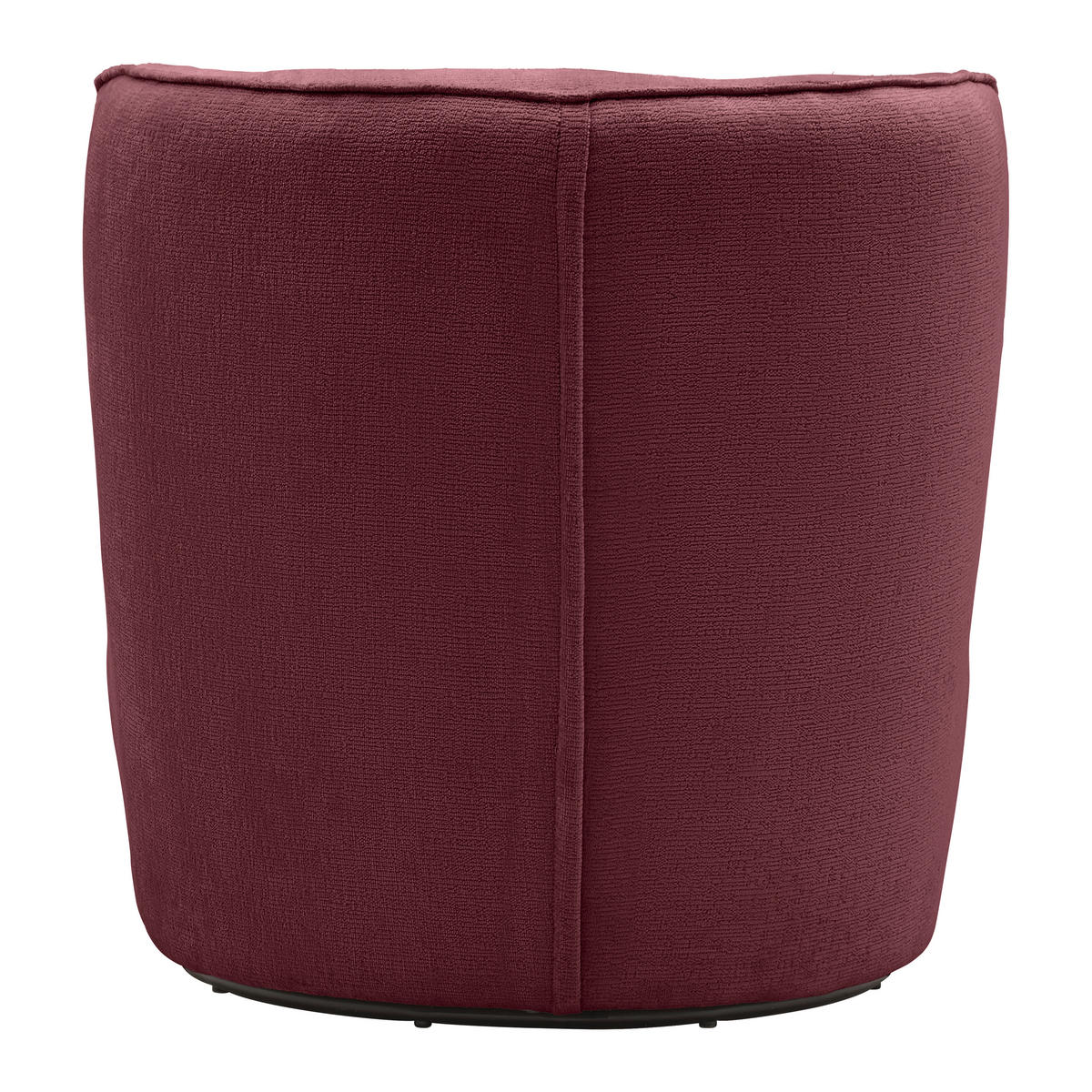 FÅTÖLJ i textil bordeaux  - bordeaux/svart, Modern, metall/textil (77/81/85cm) - MID.YOU