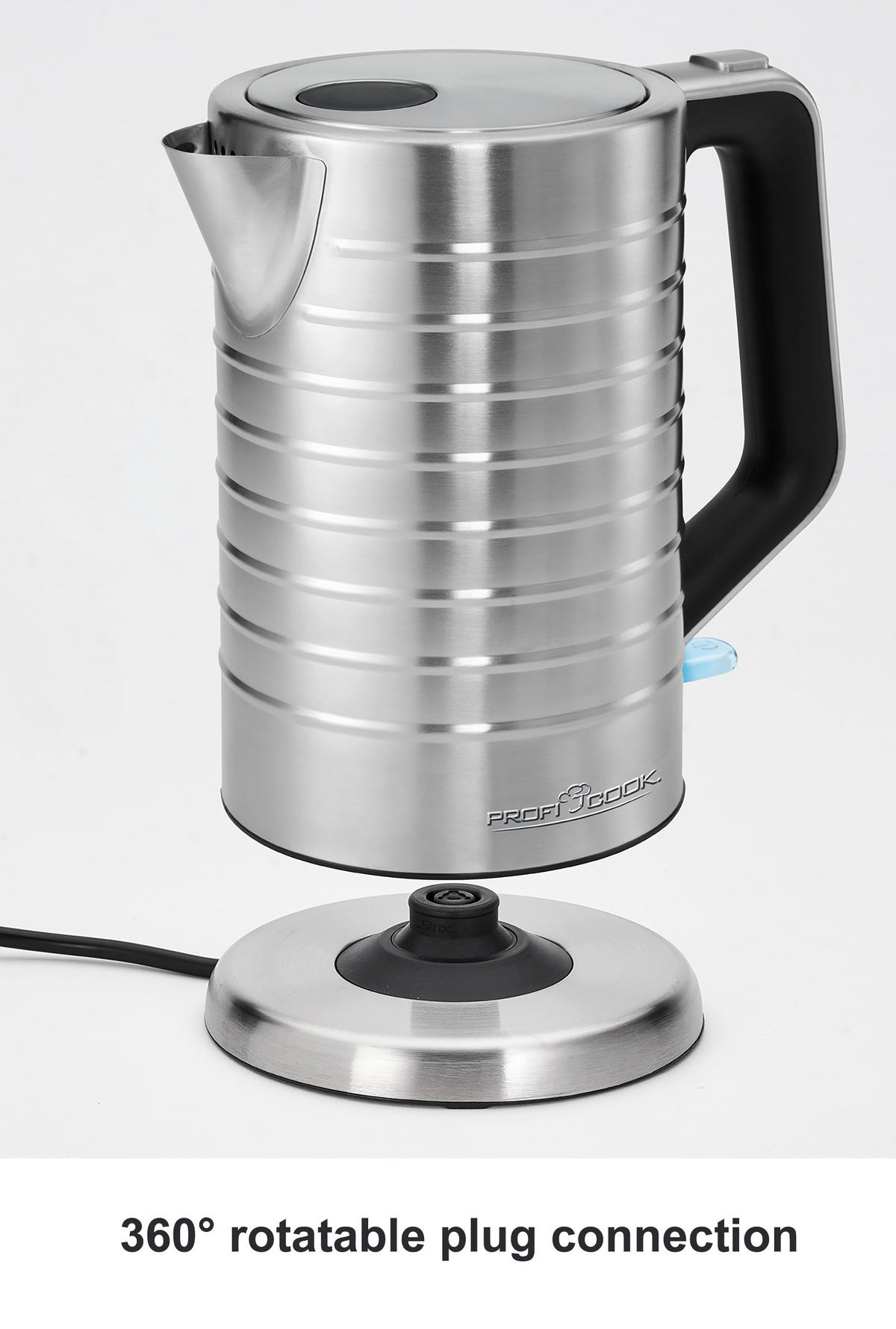 WASSERKOCHER 1,7 L  - Edelstahlfarben, Basics, Kunststoff/Metall (21,5/15,5/23,5cm) - Bomann