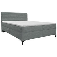 BOXBETT 180/200 cm  in Grau  - Schwarz/Grau, Design, Holz/Holzwerkstoff (180/200cm) - Xora