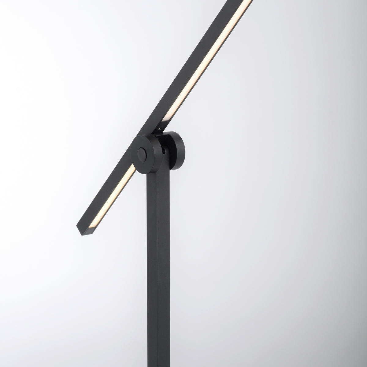 LED-STEHLEUCHTE - Schwarz, Design, Kunststoff/Metall (25/20,2/178cm) - Neuhaus PURE