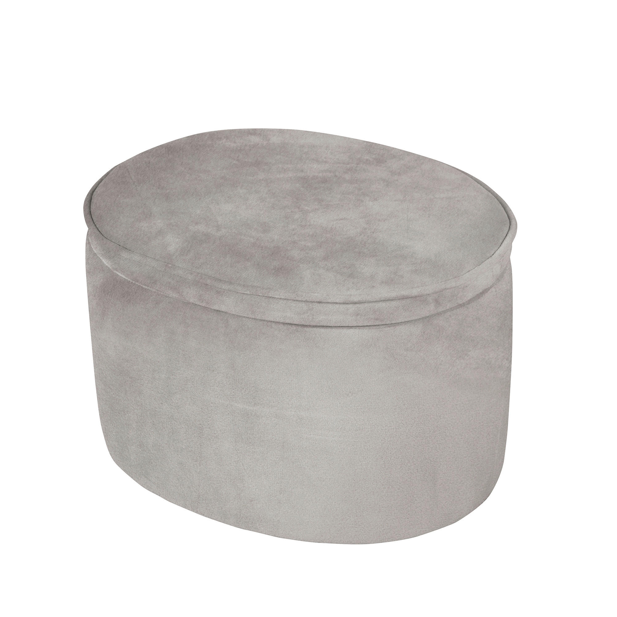 KINDERHOCKER Grau, Silberfarben  - Silberfarben/Grau, Basics, Textil (42/27/33cm) - Roba