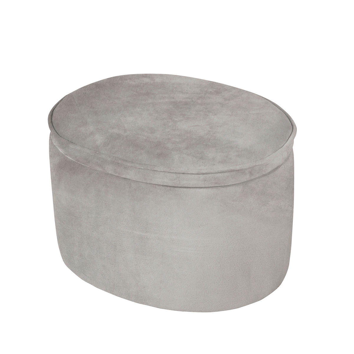 KINDERHOCKER Grau, Silberfarben  - Silberfarben/Grau, Basics, Textil (42/27/33cm) - Roba