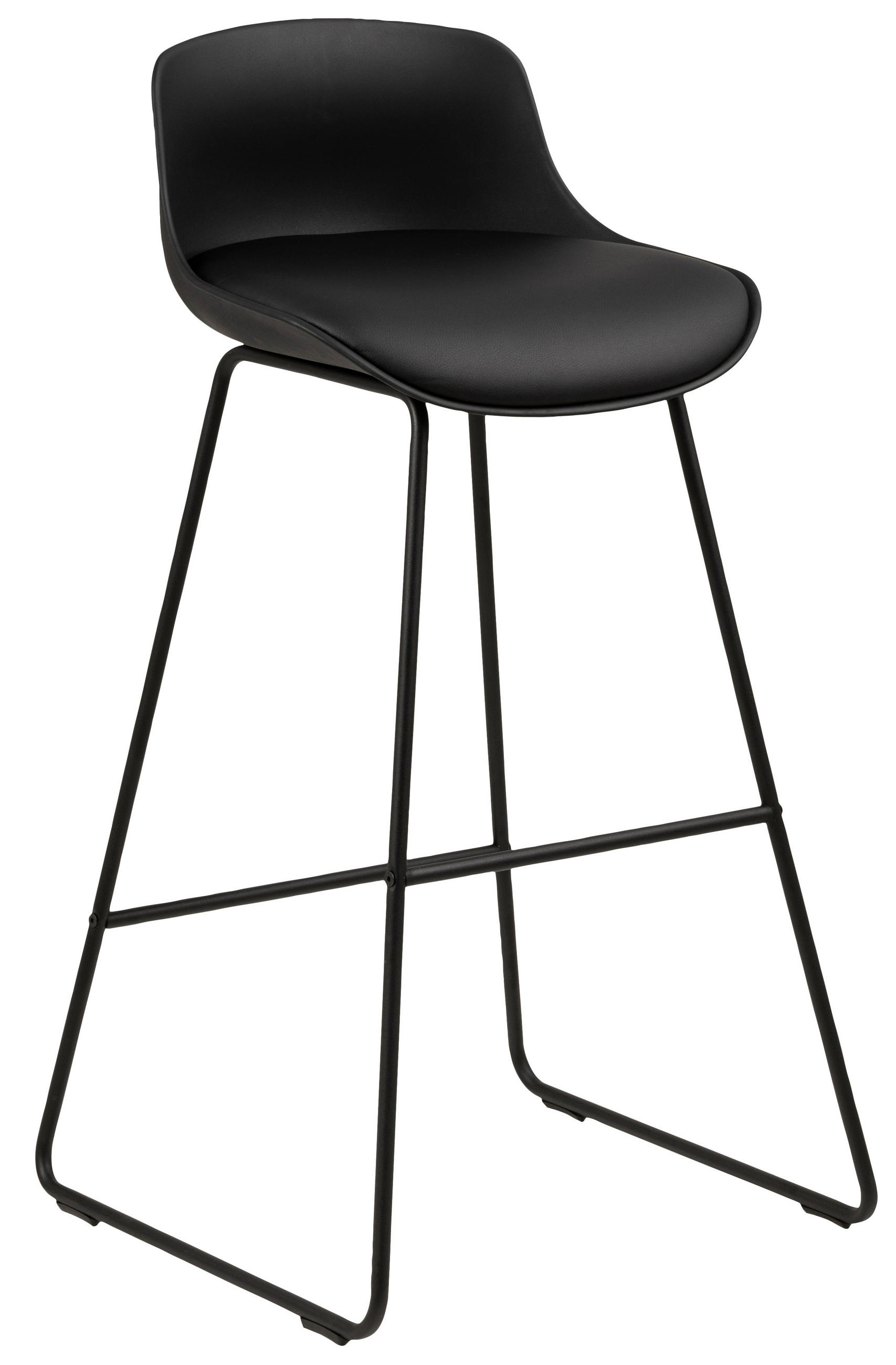 Livetastic Barhocker Schwarz 43x94x49 cm