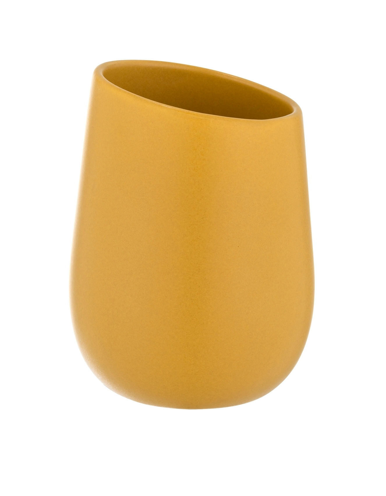 ZAHNPUTZBECHER Keramik  - Gelb, Basics, Keramik (8/10,8/8cm) - Wenko
