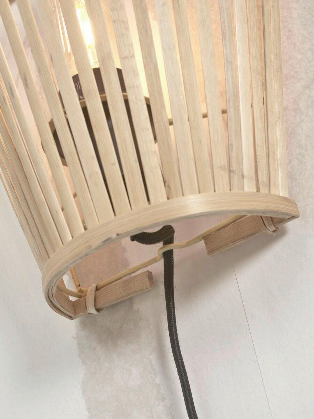 VÄGGLAMPA GOOD&MOJO 15/30/30 cm   - naturfärgad, Trend, trä (15/30/30cm) - Good & Mojo