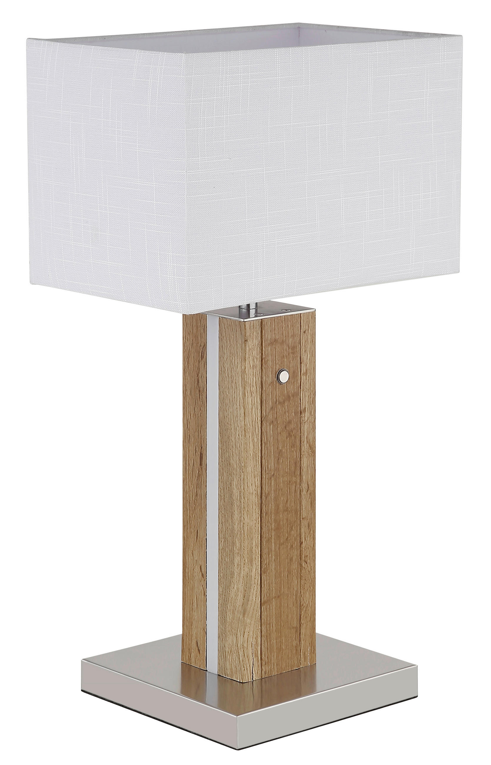 TISCHLEUCHTE Forest 30/20/56 cm  - Chromfarben/Transparent, Design, Holzwerkstoff/Kunststoff (30/20/56cm) - Globo