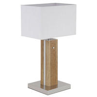 TISCHLEUCHTE Forest 30/20/56 cm  - Chromfarben/Transparent, Design, Holzwerkstoff/Kunststoff (30/20/56cm) - Globo