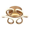 LED-DECKENLEUCHTE  26/10 cm    - Weiss/Champagner, Design, Kunststoff/Metall (26/10cm) - Globo