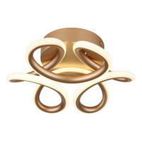 LED-DECKENLEUCHTE  26/10 cm    - Weiss/Champagner, Design, Kunststoff/Metall (26/10cm) - Globo