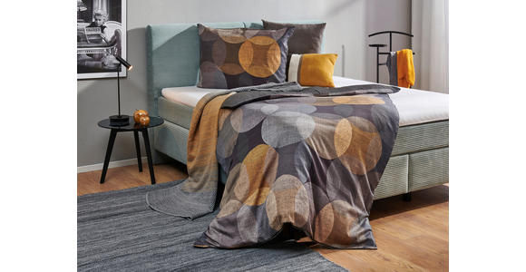 WENDEBETTWÄSCHE NEUVAC Satin 140/200 cm - Anthrazit, Basics, Textil (140/200cm) - Novel