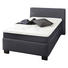 BOXSPRINGBETT 120/200 cm INKL. Matratze - Anthrazit/Schwarz, KONVENTIONELL, Kunststoff/Textil (120/200cm) - Carryhome