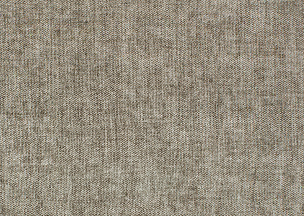 ECKSOFA in Samt Taupe  - Taupe/Schwarz, Design, Holz/Textil (185/232cm) - Stylife
