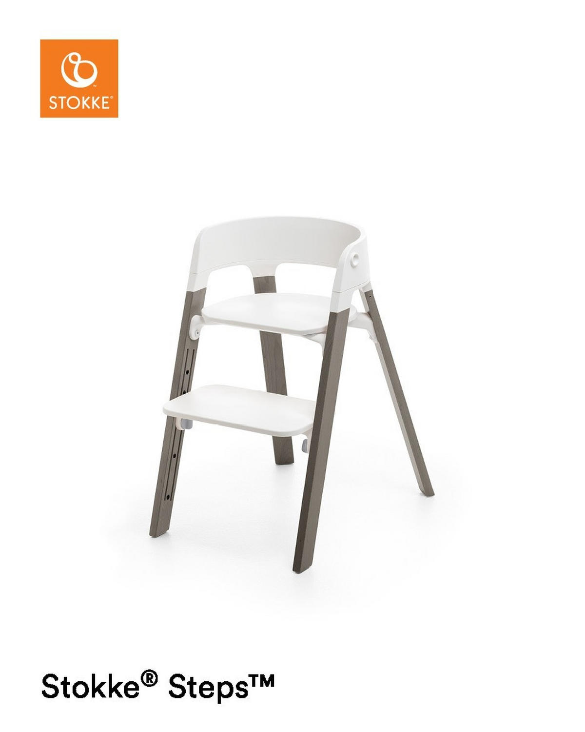 HOCHSTUHLSITZ Steps Weiß White  - Weiß, Basics, Kunststoff (54/12/45cm) - Stokke