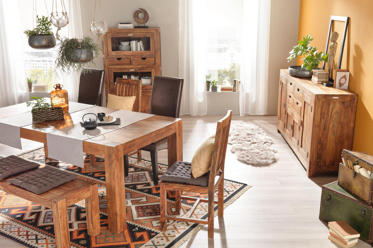 SEDACÍ LAVICE, sheesham, barvy sheesham - barvy sheesham, Lifestyle, dřevo (180/45/40cm) - Landscape